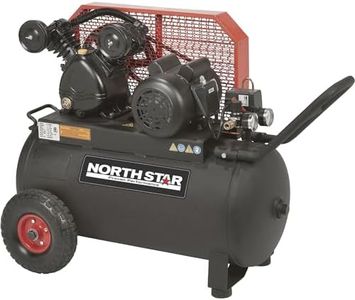 NorthStar Single-Stage Portable Electric Air Compressor - 2 HP, 20-Gallon Horizontal, 5.0 CFM