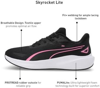 PUMA Skyrocket LITE Unisex Running Shoes, Black-Sun Stream, Size 10 UK