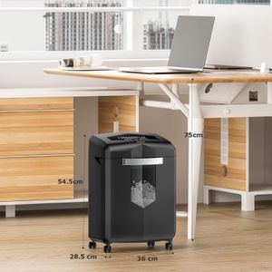 Bonsaii 18-Sheet Paper Shredder – Heavy Duty Cross-Cut for Office