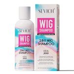 Gowwim 2 in 1 Shampoo & Conditioner for Wig – Detangling & Frizz Control for Synthetic and Human Hair Wigs - Deep Cleansing, Moisturizing, And Smoothing 100ml