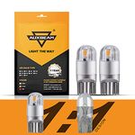 Auxbeam 194 LED Bulb Amber/Yellow, T10 LED Bulbs W5W 168 2825 LED Replacement Bulbs 3030 Chipsets for License Plate Side Marker lights, Map Door Courtesy Dashboard Reading Lights (2 PCS)