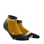 CEP - HIKING LIGHT MERINO LOW-CUT REDESIGN SOCKS for women | Merino wool hiking socks with compression in Sungold/black | size III