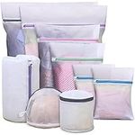 ZOCONE 9 PCS Mesh Laundry Bags with Zips, Durable Washing Bags for Laundry with 3 Bra Wash Bag Delicates Wash Bag Net Laundry Bags for Washing Machine, Hosiery, Stocking, Underwear, Baby Clothes