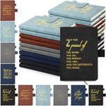 Fulmoon 10 Pcs Employee Appreciation Gifts Leather Journals Inspirational Notebooks May You Be Proud of The Work You Do Thank You Gift for Coworker Team Staff Gift for Christmas Party Favors(Classic)