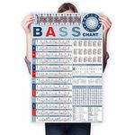 TiMitA Bass Scales Poster - Learn Basses Scales, Modes, Chords, Fingerings, Patterns and Notes for Improved Technique & Improvisation, Comprehensive Bass Scales Chart, Perfect for Beginners & Bassists