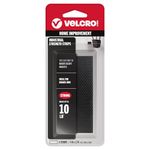 VELCRO Brand - Industrial Strength | Indoor & Outdoor Use | Superior Holding Power on Smooth Surfaces | Size 4in x 2in | Strips, Black - Pack of 2