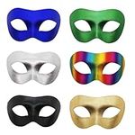 OIDEA Retro Masquerade Mask for Men: 6 Colors Venetian Carnival Half Face Mask Halloween Party Costume Mardi Gras Mask