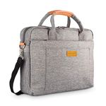 DOB SECHS 16'' 17'' 17.3 Inches Laptop Bag Shockproof Briefcase Shoulder Messenger Bag, Universal Nylon Business Laptop Sleeve Case, Laptop Carrying Handbag for Men/Women, Grey