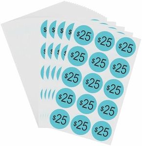 Hybsk 375 Count Garage Sale Price Stickers Yard Rummage Sale Labels 25 Dollar 1 inch Retail Sale Clearance Stickers