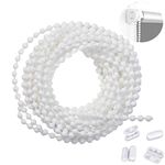 First blinds Roller Blind and Roman Shade Blind Beaded Chain Cord White Plastic Roller Blind Chain 4.5mm (5)