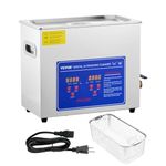 VEVOR Commercial Ultrasonic Cleaner 6L Heated Ultrasonic Cleaner with Digital Timer Jewelry Watch Glasses Cleaner Large Capacity Cleaner Solution