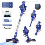 Cordless Vacuum Cleaner,28Kpa 450W Stick Vacuum with LED Display&Headlights,6-in-1 Rechargeable Vacuum,45mins Max, Lightweight Vacuum for Hardwood Floor Low-Pile Carpet Pet Hair