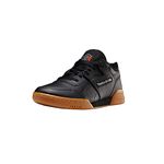 Reebok mens Workout Plus Cross Trainer, Black/Carbon/Classic Red/Reebok Royal-Gum, 3.5 US