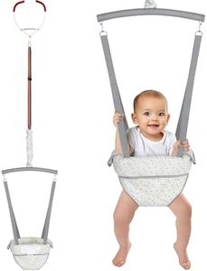 Slevoo Baby Jumper, Baby Doorway Jumper with Door Clamp Adjustable Strap, Fun Activity for 6-12 Months Baby Infant