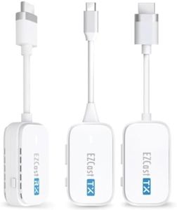 EZCast Wireless Transmitter & Receiver Kit - HDMI & Type-C Transmitter and HDMI Receiver, Ultra Low Latency, Plug & Play for PC, Laptop, Projector