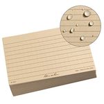 "Rite in the Rain Weatherproof Index Cards, 3" x 5", Universal Pattern, Tan (No. 991T)", Skin-Coloured