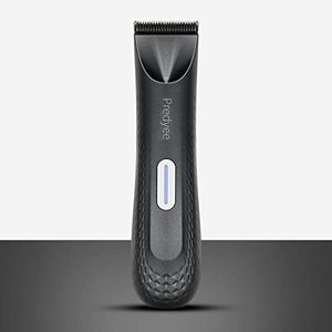 Predyee Manscape Trimmer for Men - IPX7 Waterproof Ball/Body Trimmer w/LED Light & Ceramic Blade, 120Min Groomer for Pubic/Groin/Chest, USB-C Fast Charge, No Nicks, Gifts for Him Dad Husband
