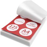 ACROPAQ Laminating Pouches A4-100 Pack, 250 Micron (2 x 125 Micron), Glossy Finish, Premium Quality, Rounded Corners, Ideal for menus and certificates - 18011