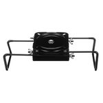 Attwood 15700-3 Seat Mount, Clamp-On with Swivel, Adjusts from 7 ½ inches to 18 inches, Black, Powder-Coated Aluminum