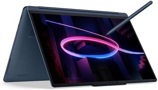 Lenovo Yoga 9i 2-in-1 Aura Edition Laptop with Intel Core Ultra 7 355 Processor,14” 2.8K 1,100 nits(HDR) OLED Touchscreen Display, 32GB LPDDR5X-7467MT/s RAM, 1TB SSD, Yoga Pen Gen 2, and Win 11 Pro