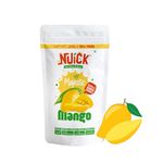 NUICK Freeze Dried Mango Chunks | 23g x 3 | 100% Natural fruit, No Preservative, No Added Sugar, Not Frozen | Nutritious and Crunchy Snacks for Kids and Adults