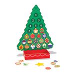 Melissa & Doug Wooden Advent Calendar - Magnetic Christmas Tree, 25 Magnets | Holiday Tree Themed Countdown Style Toddler and Kid Advent Calendar 2022 For Ages 3+