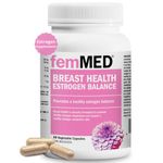 Estrogen Supplement for Women - for Healthy Estrogen Metabolism - Helps Relieve Discomforts of Menopause. Proven Effective - Clinically Tested in Canada. femMED Estrogen Balance. 60 Capsules