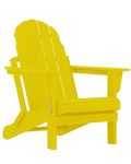 Restcozi Adirondack Chairs, HDPE All-Weather Adirondack Chair Folding, Fire Pit Chairs (1, Yellow)