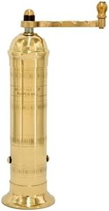 Brass Pepper Mill 103 8" - Alexander Handmade Mills