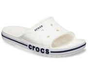 crocs unisex-adult Bayaband Slide WHITE/NAVY Slide Sandal - 9 UK Men/ 10 UK Women (M10W12) (205392-126)