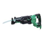 Metabo HPT 36V MultiVolt Cordless Reciprocating Saw | User Vibration Protection | Tool Body Only | CR36DAQ4, Green