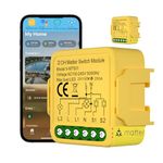 2 Pack Matter Smart Switch Module DIY Light Relay Switch, Works with HomeKit, Siri, Alexa, Google Home, SmartThings, Matter Light Switch Smart Home Automation with Remote Control (2 Gang, 2)