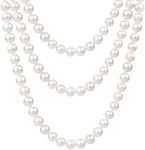 TUOKAY 1920s Pearls Beads Necklace 