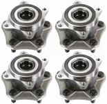 Supagat Wheel Hub & Bearing Assembly 4pcs Front and Rear Left Driver Right Passenger Side Steel 5 X 4.5 in Set for Suzuki for Grand Vitara 2.4L 2393CC l4 GAS DOHC Naturally Aspirated 2010