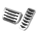 X AUTOHAUX 2pcs Brake Pedal Pad Gas Accelerator Pedal Cover for Land Rover