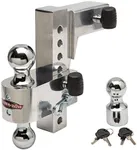 Aluma-Tow HD8 8" Drop Ball Mount for Oversized 2.5" Receivers (UT625810)