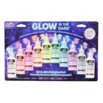 Tulip Glow in The Dark Dimensional Fabric Paint, 0.75 FL OZ 10 Pack, Permanent, Washable