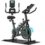 Micyox MX87 Magnetic Exercise Bike With 26lb Flywheel, Digital Monitor with Heart Rate Sensor, iPad/Phone Holder For Heavy People Home Use