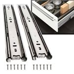 Volo Stainless Steel Heavy Duty Telescopic Slide/Drawer Channel - 20 inch (Silver)