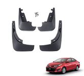 Kozdiko Car O.E Type Custom Fit Front and Rear Mud Flap Guard Compatible for Toyota Yaris