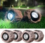 DGSCAK Solar Rock Lights Outdoor, 4