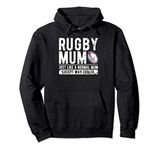 Rugby Mum Gift - Mama Rugby Player - Grandma Rugby Gift Pullover Hoodie