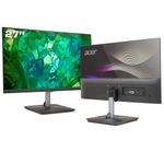 Acer RS272 27 Inch Full HD IPS Ultra-Thin (6.9mm) Backlit LED Monitor I Color Patterned Back Mood Light I Dual Glass Design, Sleek Metal Frame I 1 MS, 100Hz I 1xHDMI 1xVGA I Speakers I Eye Care