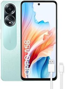 OPPO A58 - Smartphone Libre, 6GB+128GB, Pantalla FHD+LCD 6.7", Cámara 50+2+8MP, Android, Batería 5000mAh, Carga Rápida 33W - Verde