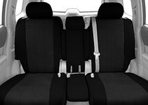 CalTrend Car Seat Cover for 2007 to 2014 Chevy/GMC Suburban|Silverado|Tahoe|Sierra|Yukon 1500-2500 - Charcoal, SportsTex - Front 40/20/40 Split Bench Seat Covers - Charcoal Insert & Black Trim (1 Set)