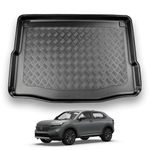 Nomad Boot Liner Compatible with Honda HR-V 2021+ Recyclable Plastic (PE) Tailored Fit Car Floor Mat Protector Guard Tray Black Custom Fitted Accessory Dog Friendly Waterproof with Raised Edges