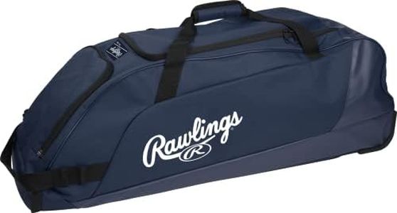 Rawlings | Workhorse Wheeled Equipment Bag | Baseball & Softball | Navy
