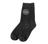 Husband Gift Black Ankle Socks Present for Men Size 7-12