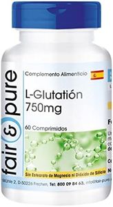 Fair & Pure® - L - Glutatión 750mg - forma reducida - Biodisponible - Vegano - Alta pureza - 60 Comprimidos