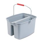 Rubbermaid Commercial Products FG262888GRAY, 19qt Double Pail - Grey